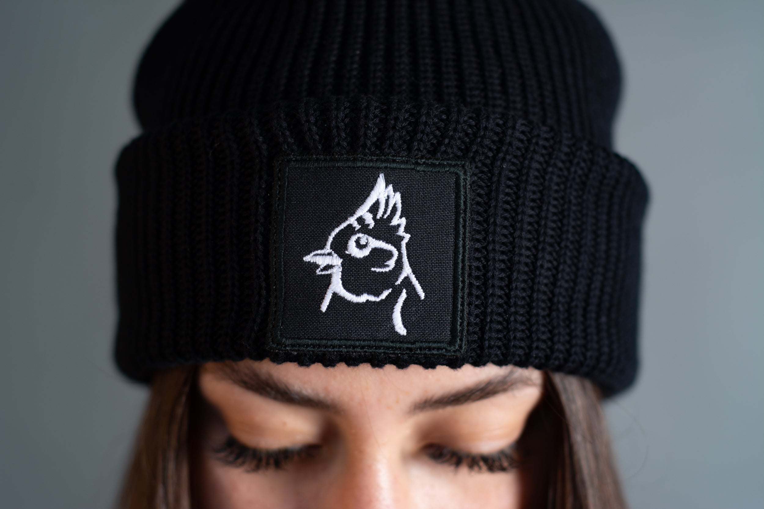 Beanie "Haubenmeise" schwarz